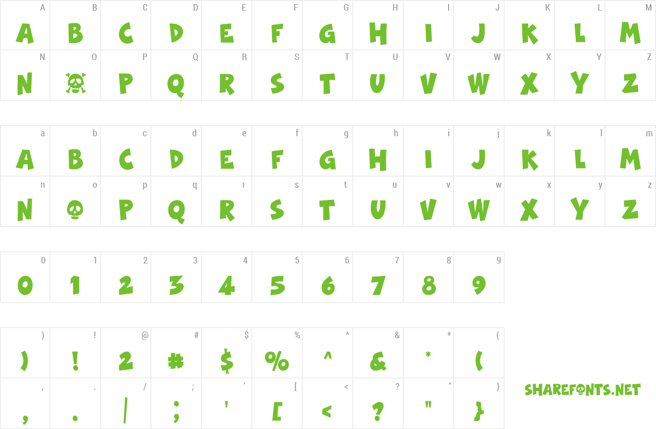 Font Spooky Girls preview